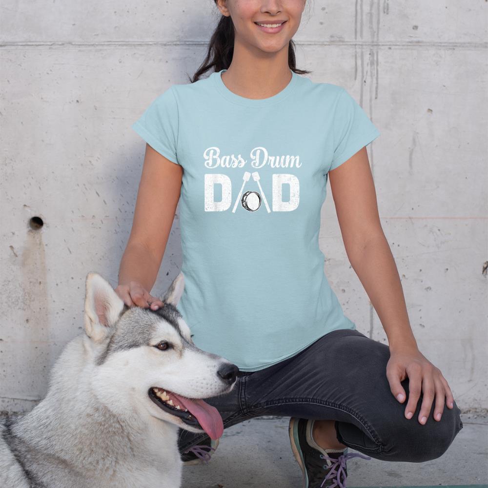 Bass Drum Dad Funny Marching Band For Mothers Day T-Shirt