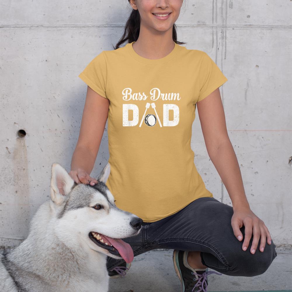 Bass Drum Dad Funny Marching Band For Mothers Day T-Shirt