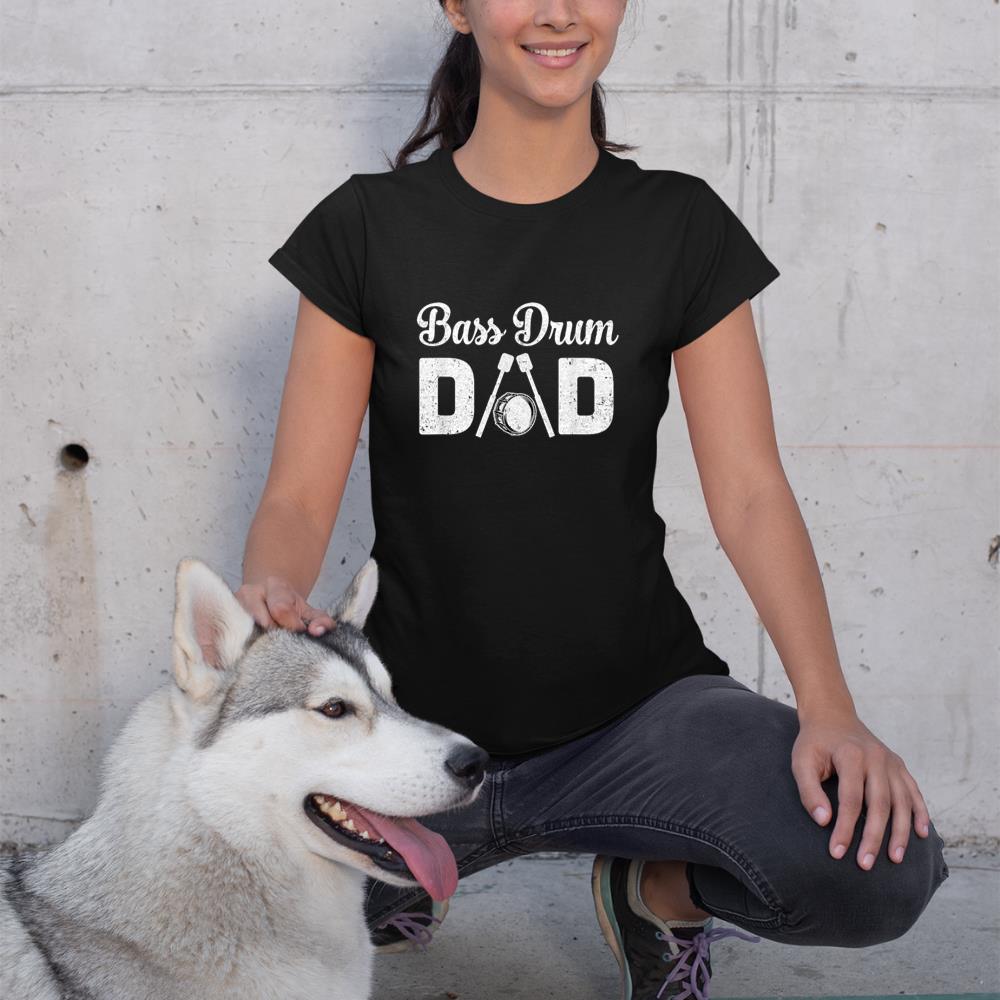 Bass Drum Dad Funny Marching Band For Mothers Day T-Shirt