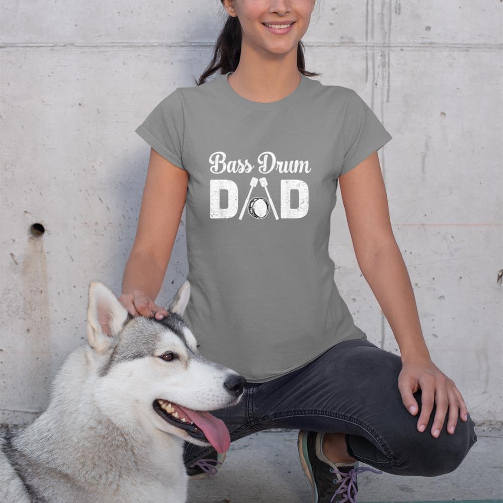 Bass Drum Dad Funny Marching Band For Mothers Day T-Shirt
