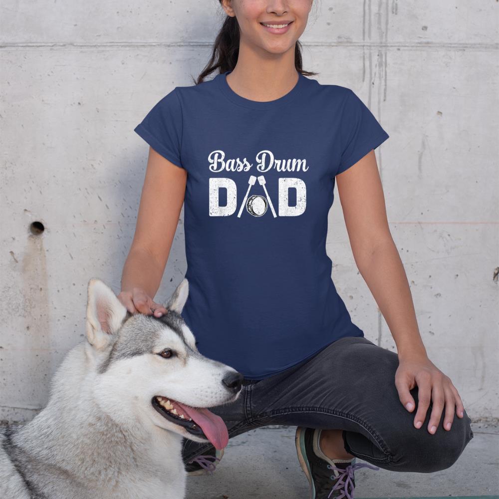 Bass Drum Dad Funny Marching Band For Mothers Day T-Shirt