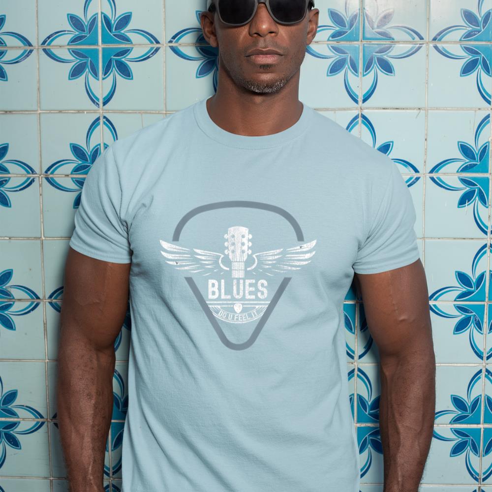 Blues Music Guitar Player Vintage Look Guitar T-Shirt