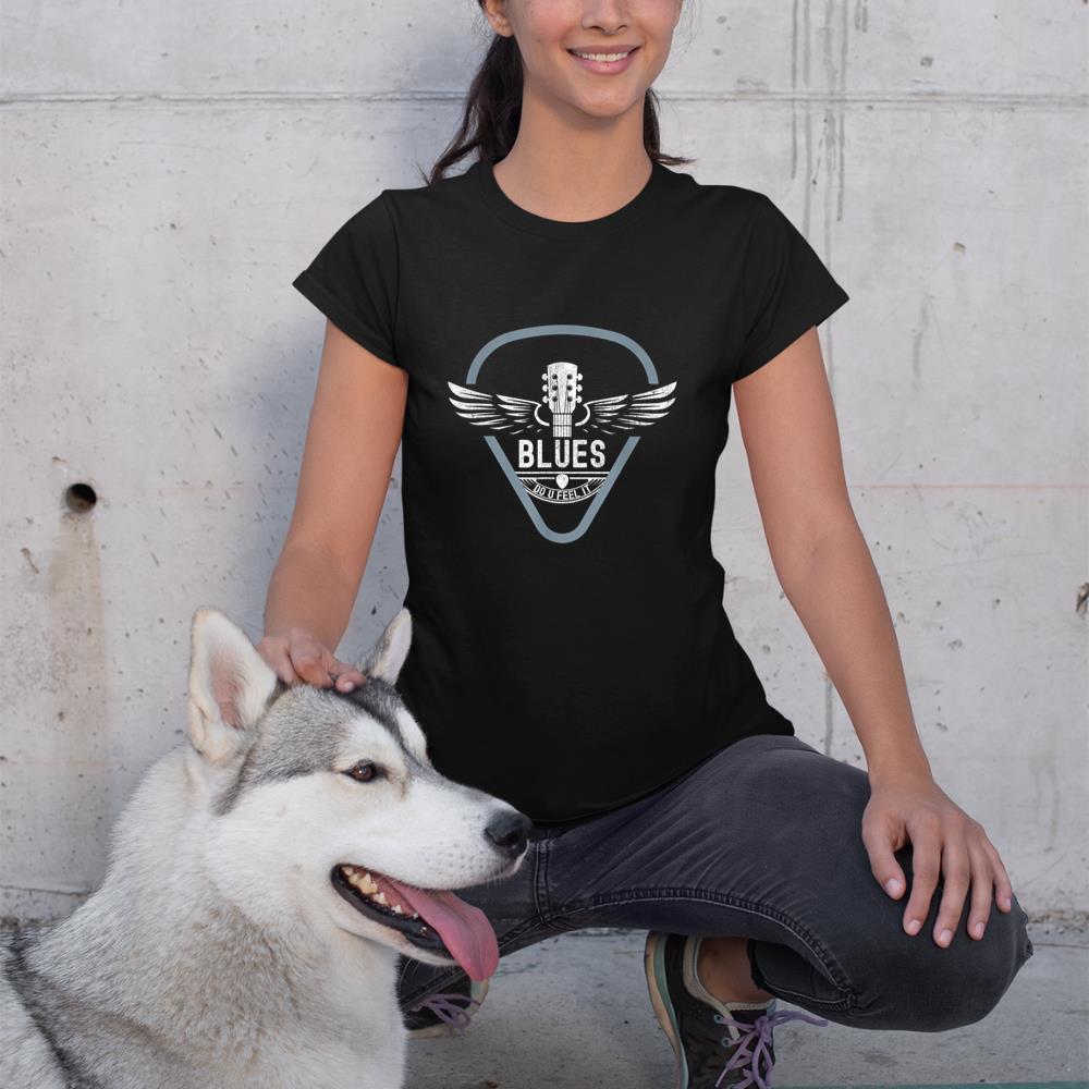 Blues Music Guitar Player Vintage Look Guitar T-Shirt