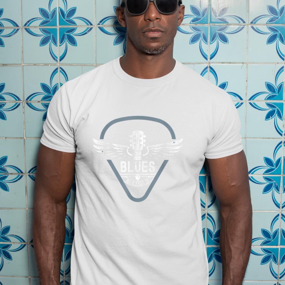 Blues Music Guitar Player Vintage Look Guitar T-Shirt