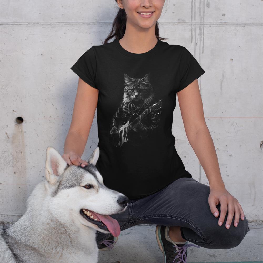 Cat Electric Guitar T-Shirt