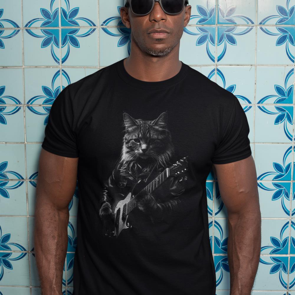 Cat Electric Guitar T-Shirt