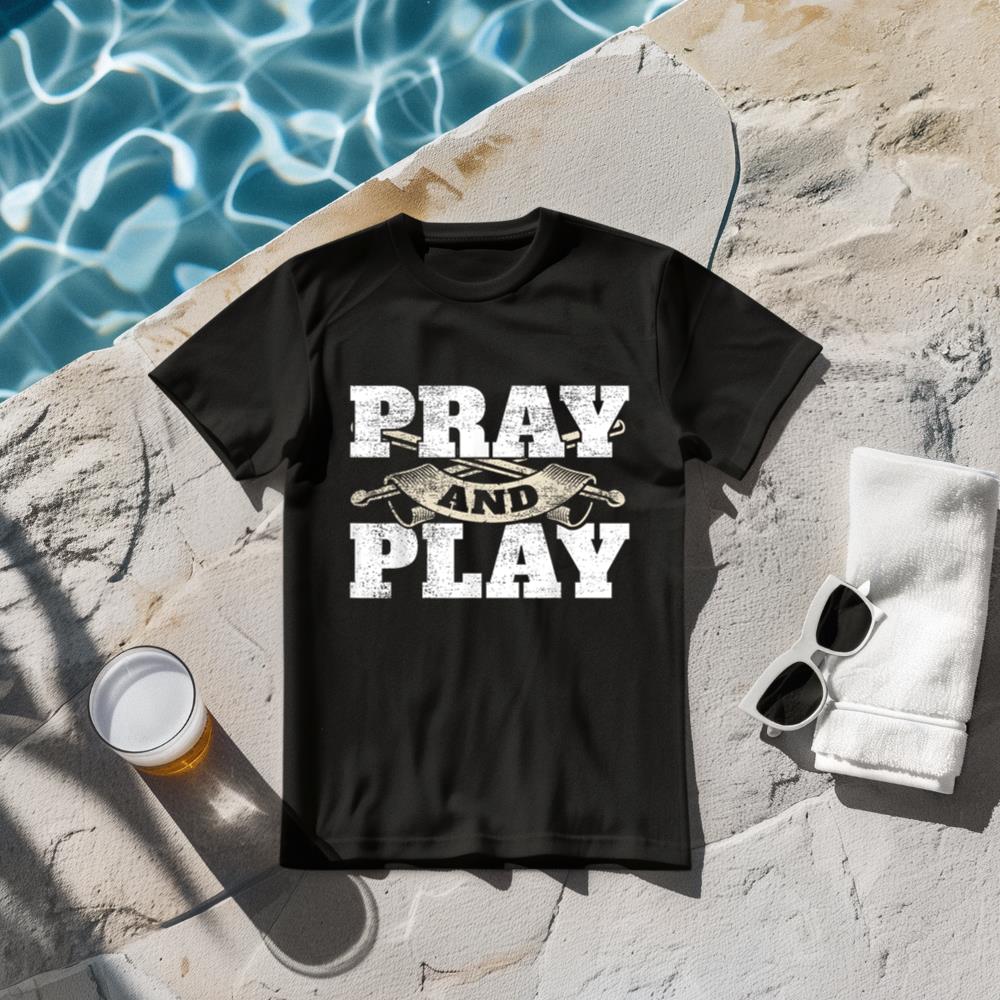 Christian Worship Band Pray &amp; Play Drums Christian Drummer T-Shirt