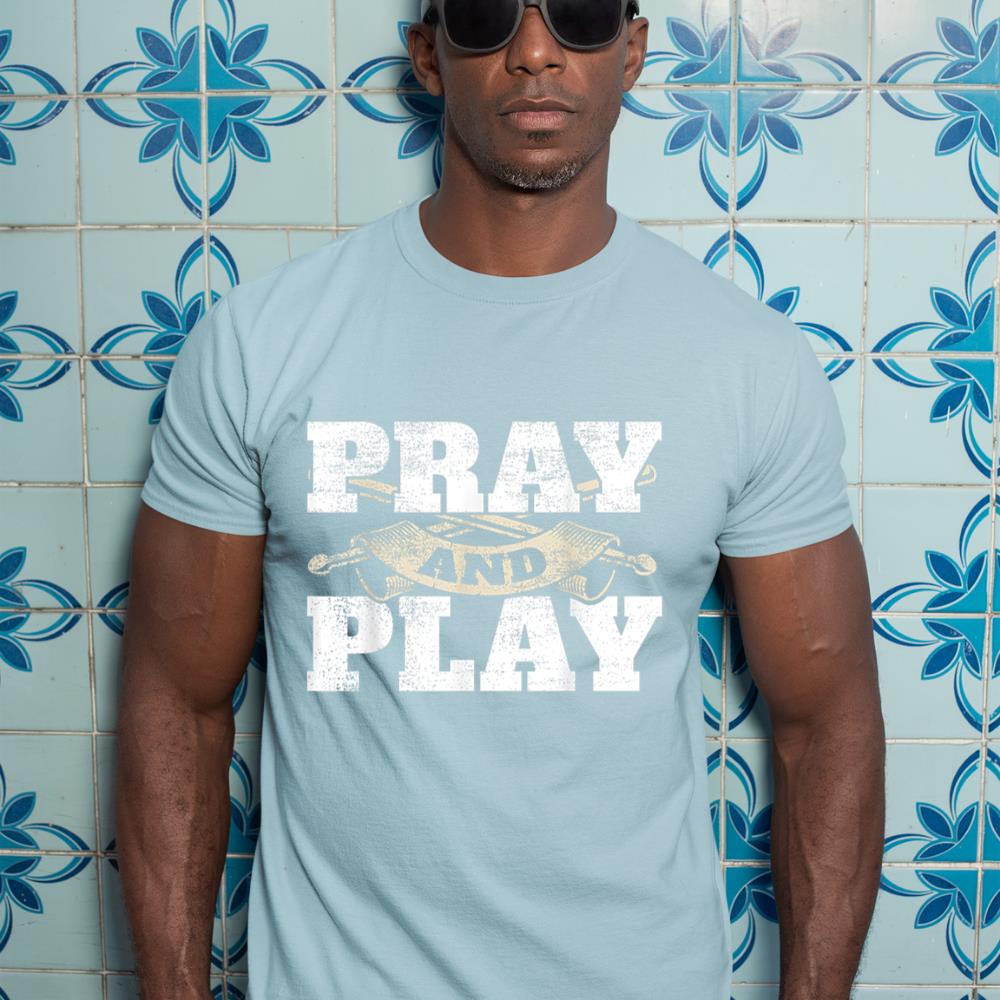 Christian Worship Band Pray &amp; Play Drums Christian Drummer T-Shirt