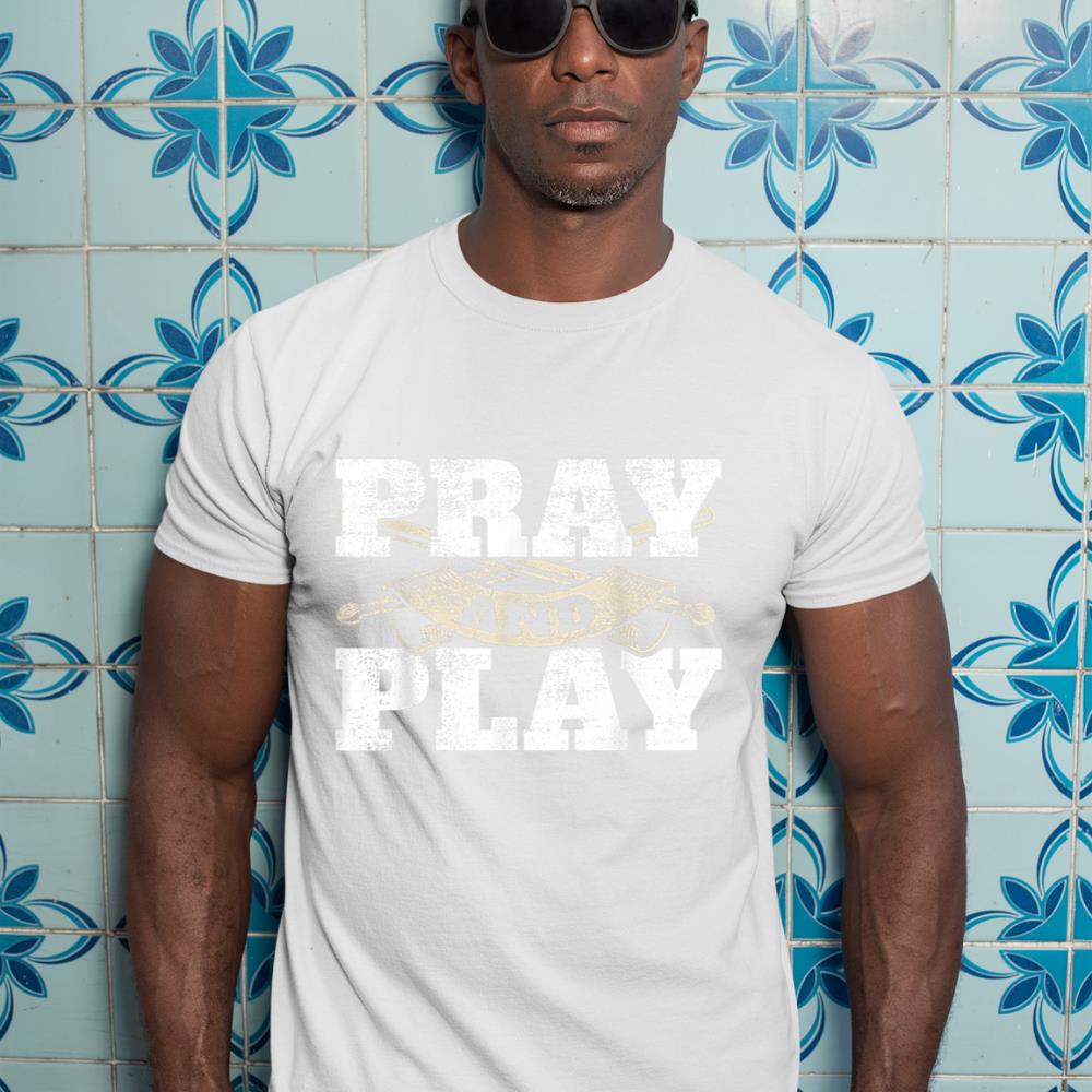 Christian Worship Band Pray &amp; Play Drums Christian Drummer T-Shirt