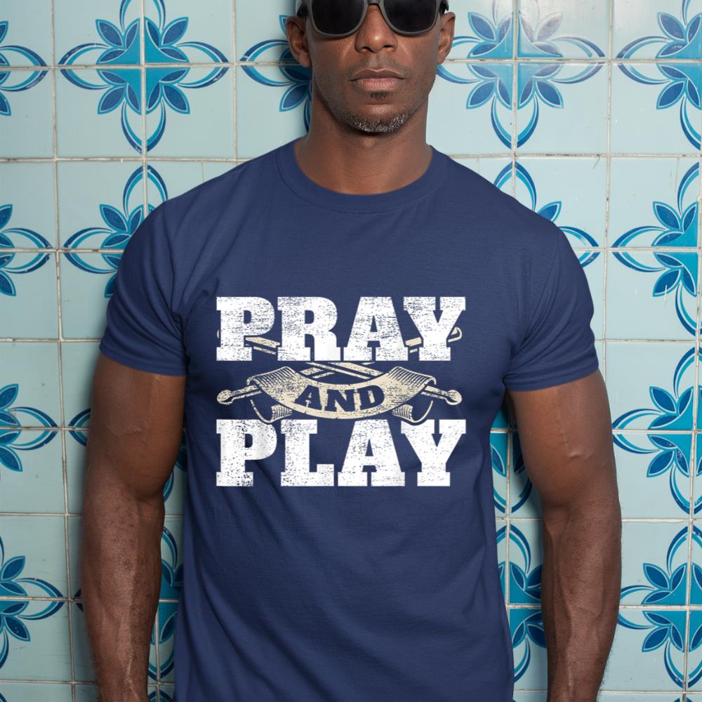 Christian Worship Band Pray &amp; Play Drums Christian Drummer T-Shirt