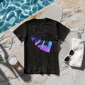 Colorful Piano Keyboard Music Notes Pianist Musician Piano T-Shirt