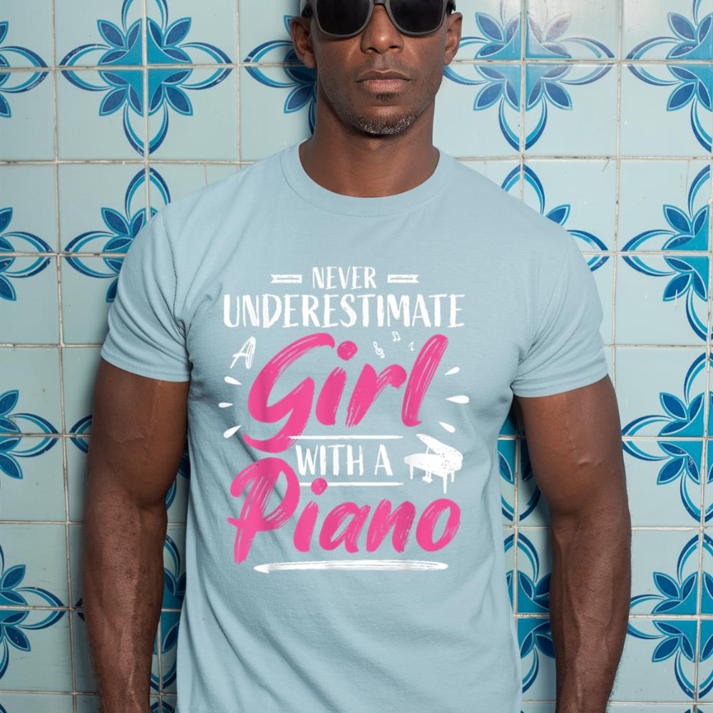 Cute Girl Piano Player Woman Pianist Musician Saying T-Shirt