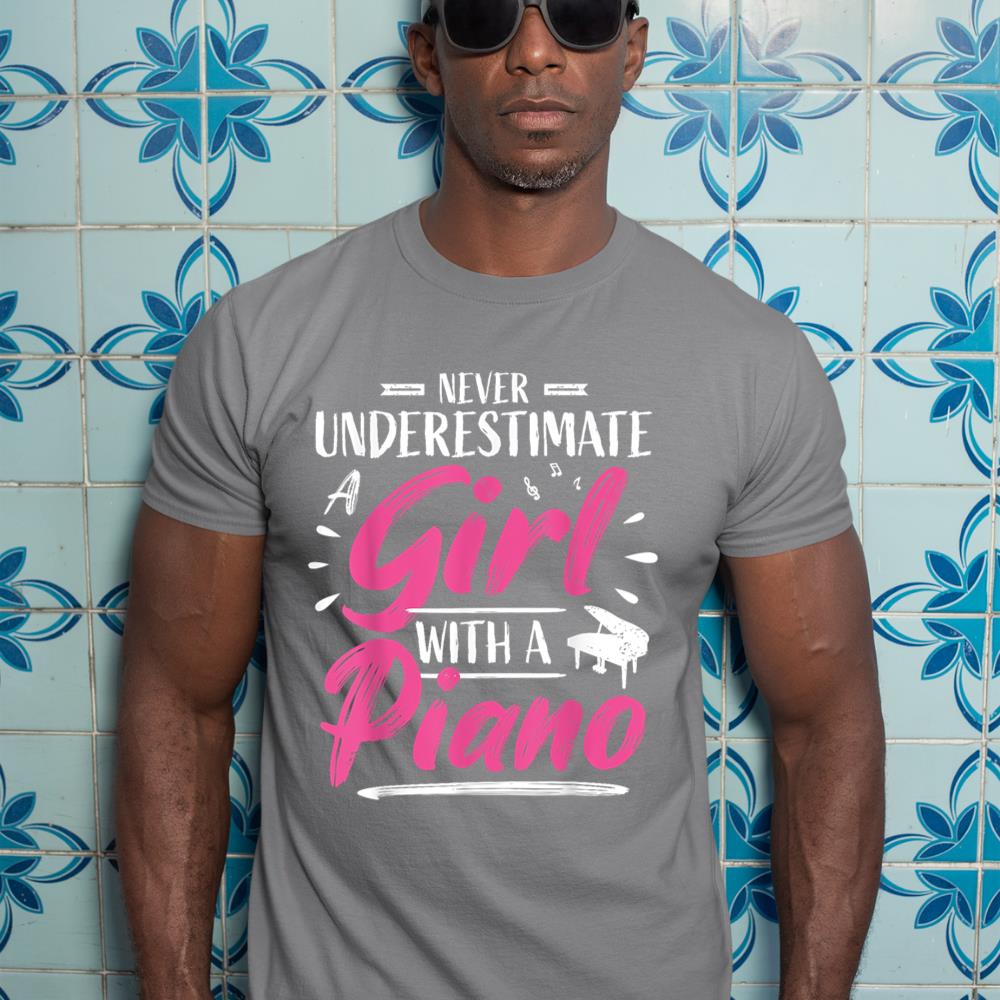 Cute Girl Piano Player Woman Pianist Musician Saying T-Shirt