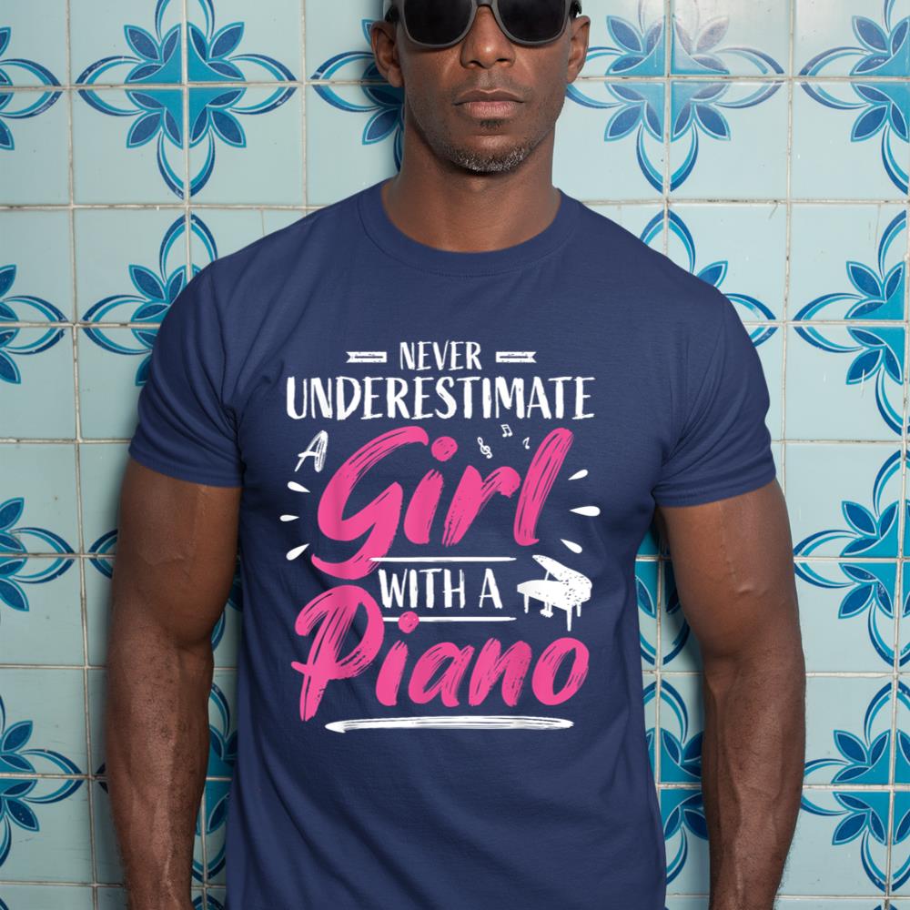 Cute Girl Piano Player Woman Pianist Musician Saying T-Shirt