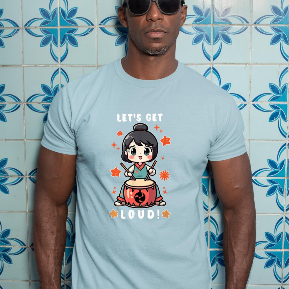 Cute Kawaii Taiko Drummer Women Girls Taiko Lovers Players T-Shirt