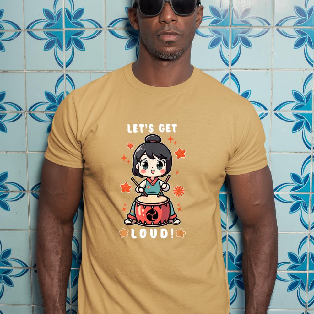 Cute Kawaii Taiko Drummer Women Girls Taiko Lovers Players T-Shirt