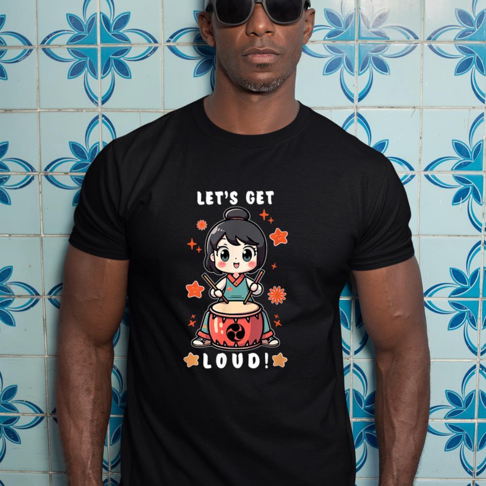 Cute Kawaii Taiko Drummer Women Girls Taiko Lovers Players T-Shirt