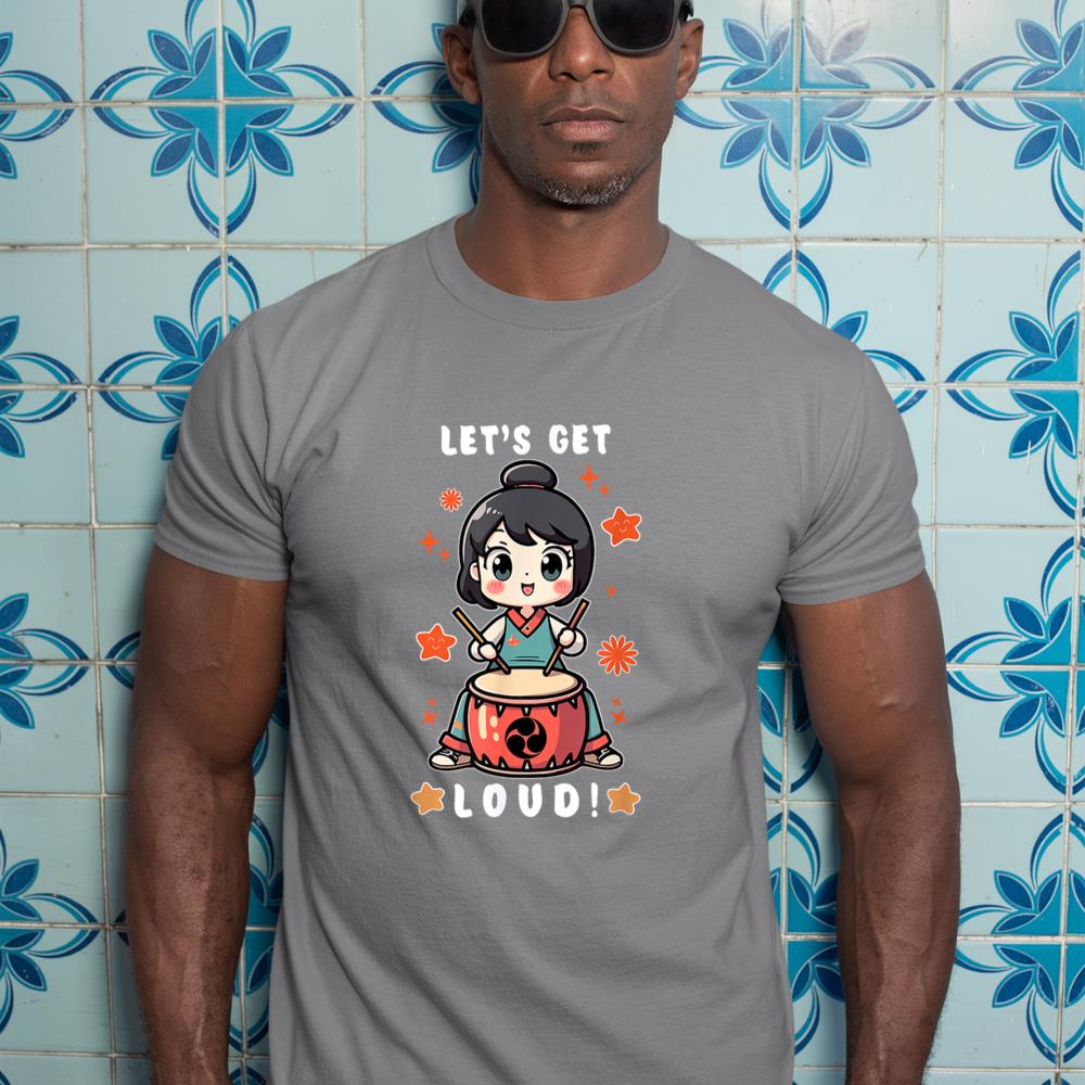 Cute Kawaii Taiko Drummer Women Girls Taiko Lovers Players T-Shirt