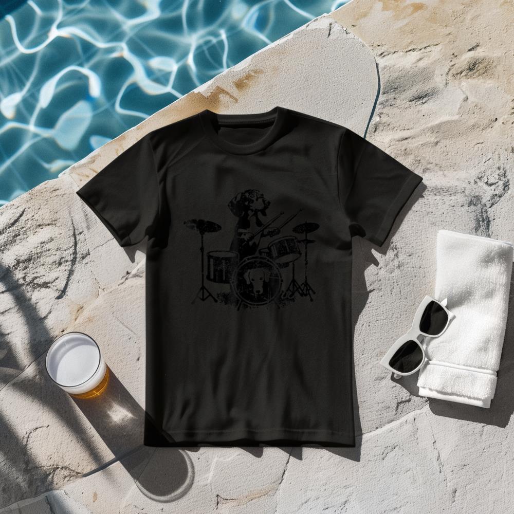 Dachshund Drum Kit Drummer T-Shirt