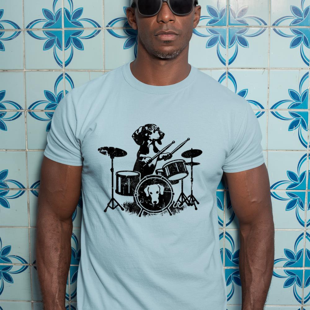 Dachshund Drum Kit Drummer T-Shirt