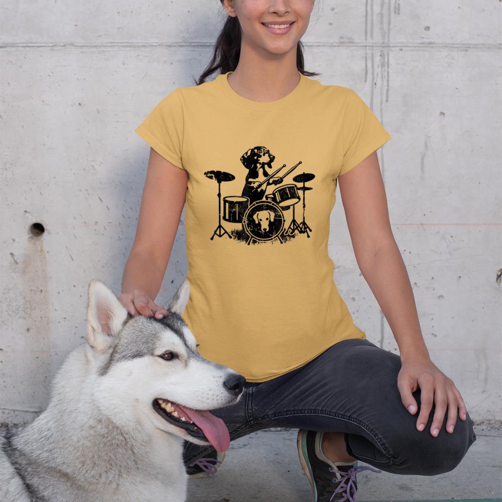Dachshund Drum Kit Drummer T-Shirt