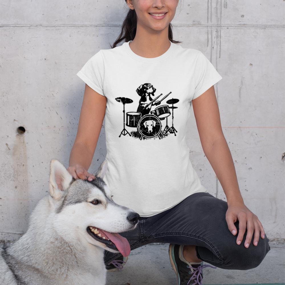Dachshund Drum Kit Drummer T-Shirt