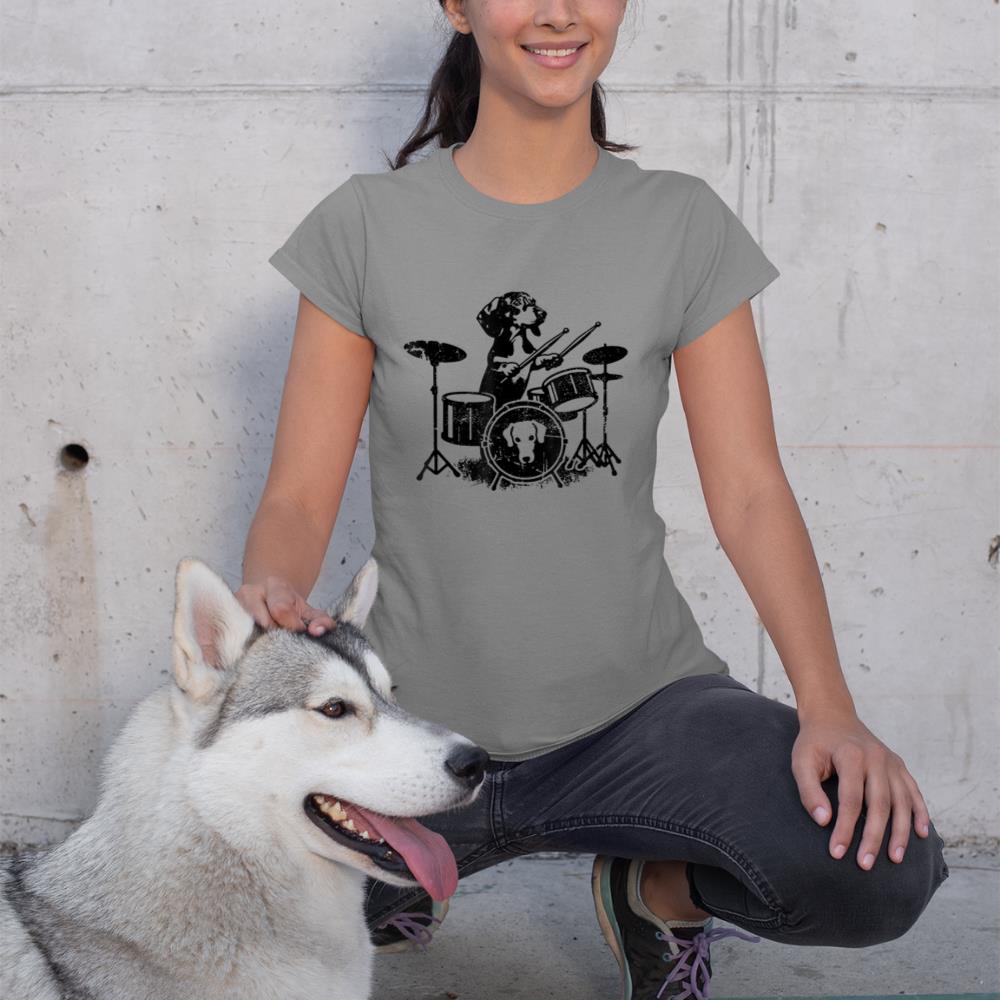 Dachshund Drum Kit Drummer T-Shirt
