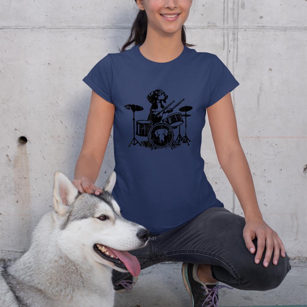 Dachshund Drum Kit Drummer T-Shirt