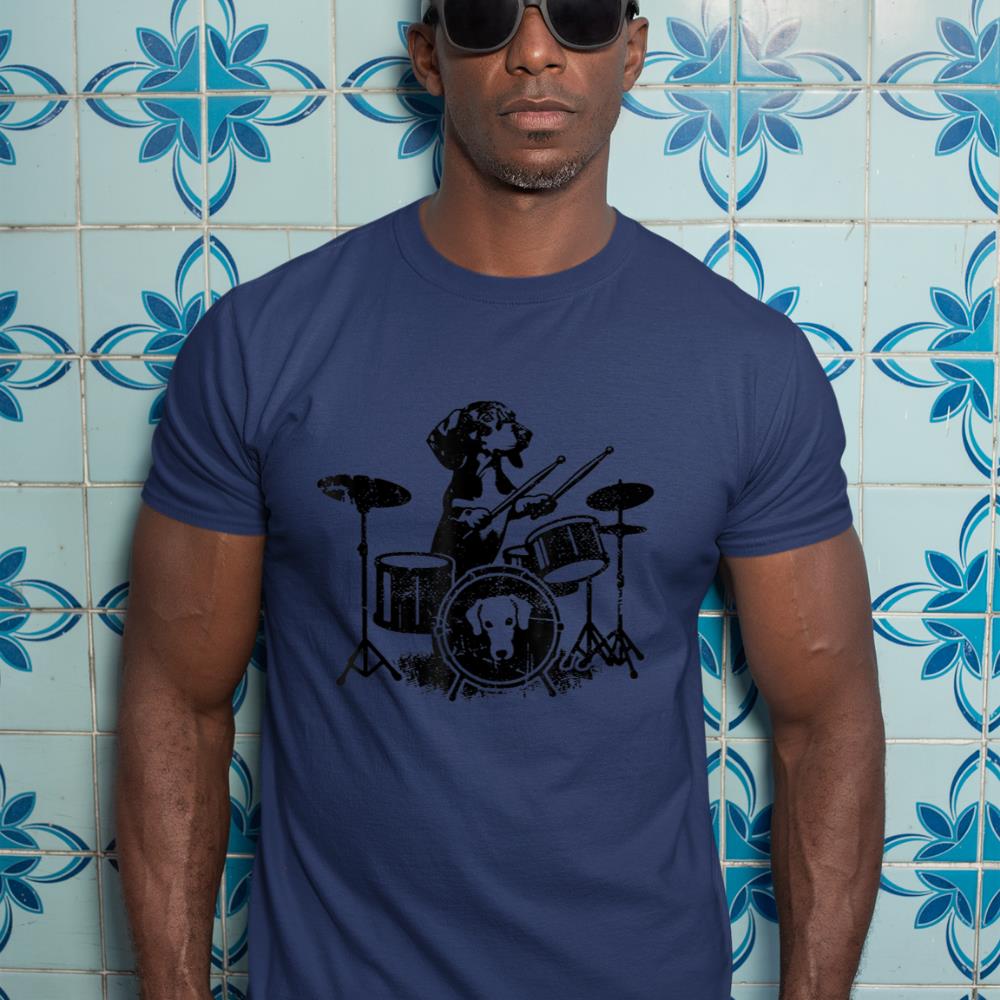 Dachshund Drum Kit Drummer T-Shirt