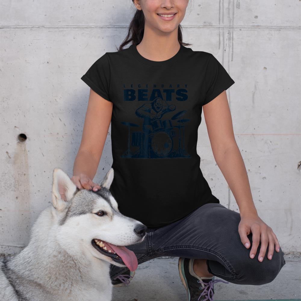 Drummer Bigfoot Drums Percussionist Sasquatch Drumming T-Shirt