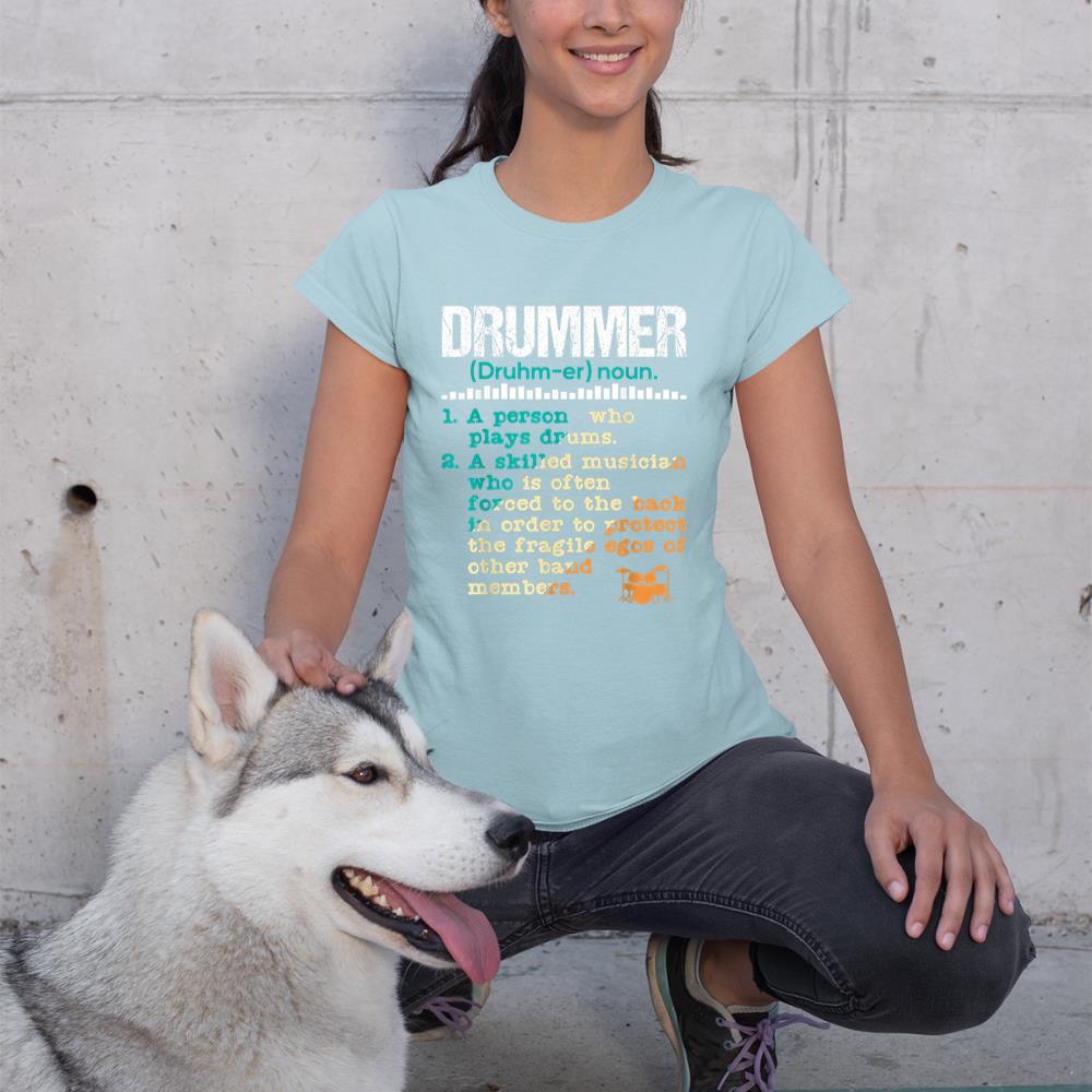 Drummer Definition - Funny Percussionist Drums Musician T-Shirt