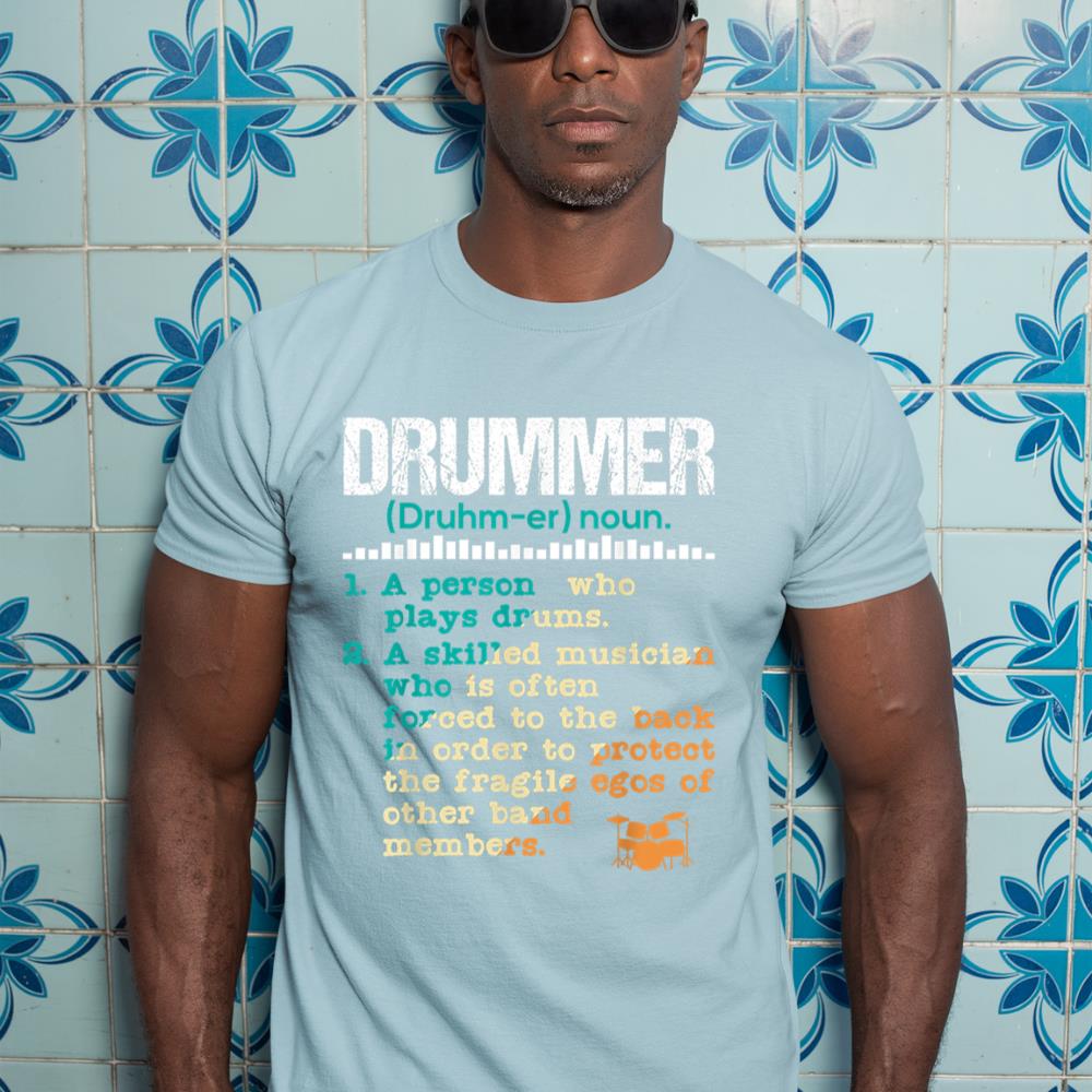 Drummer Definition - Funny Percussionist Drums Musician T-Shirt