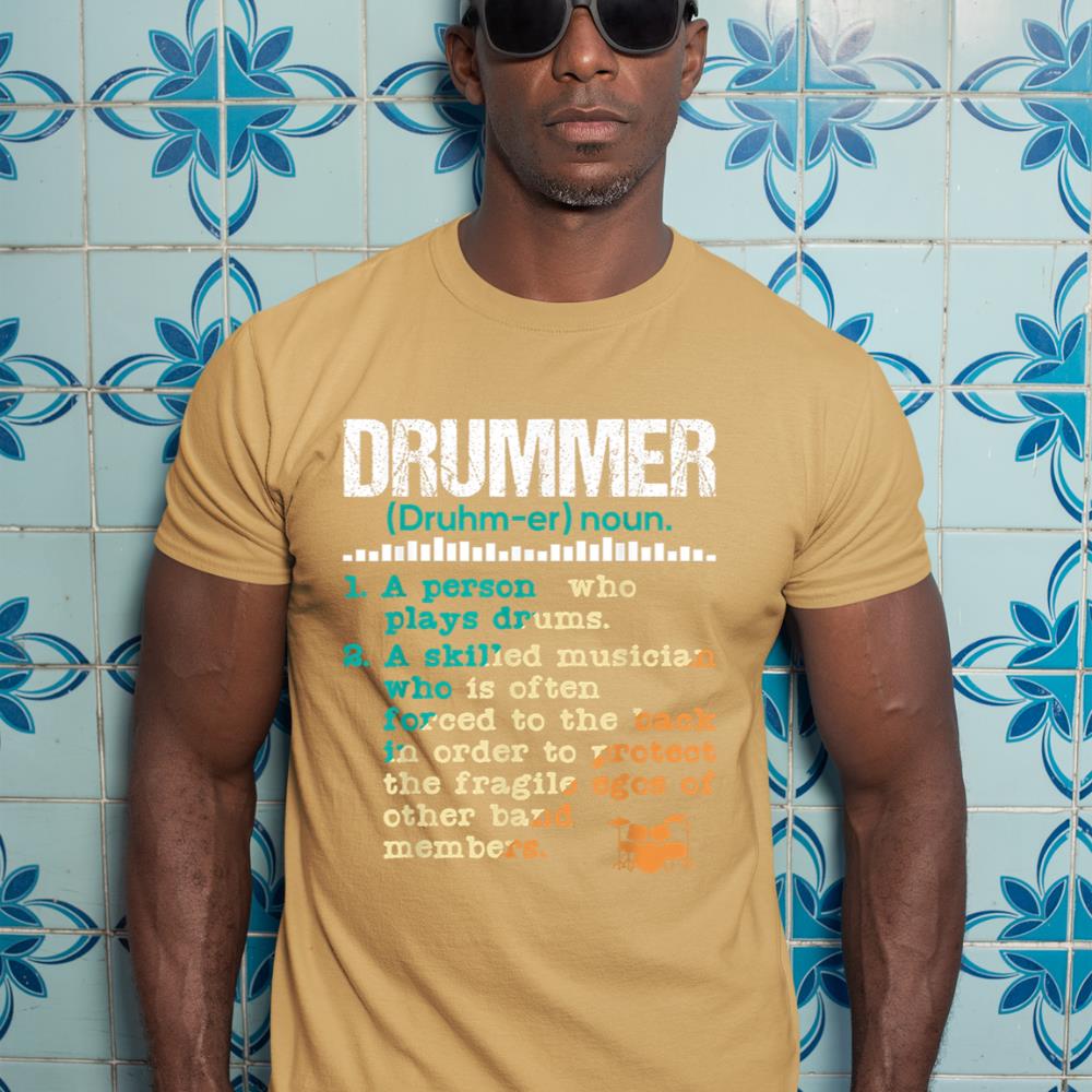 Drummer Definition - Funny Percussionist Drums Musician T-Shirt