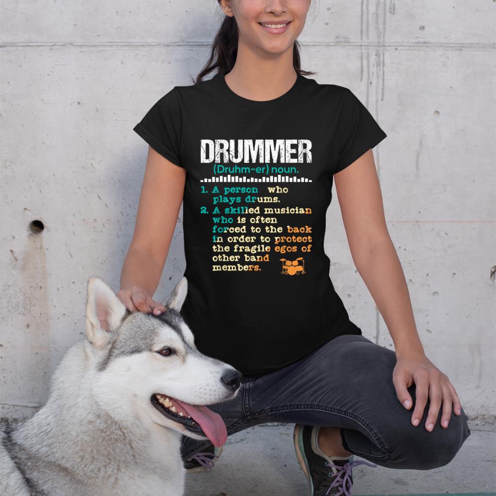 Drummer Definition - Funny Percussionist Drums Musician T-Shirt