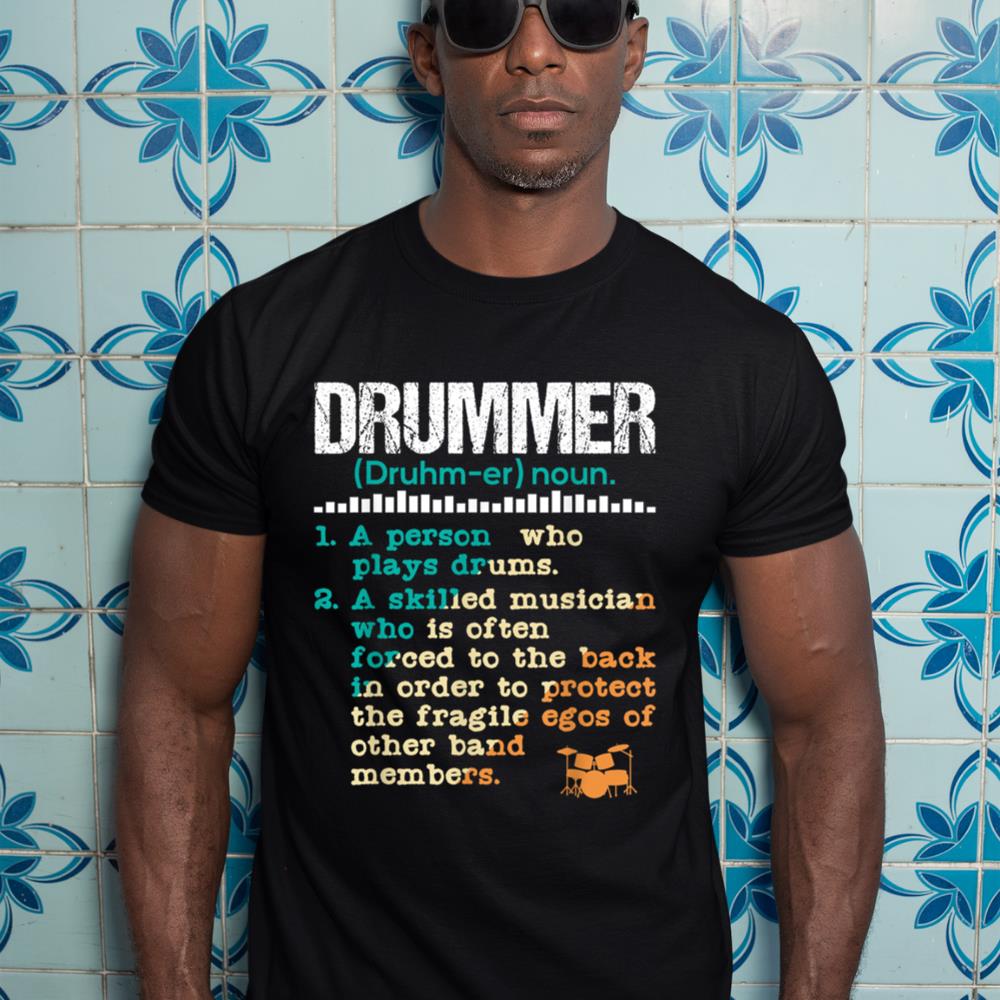 Drummer Definition - Funny Percussionist Drums Musician T-Shirt