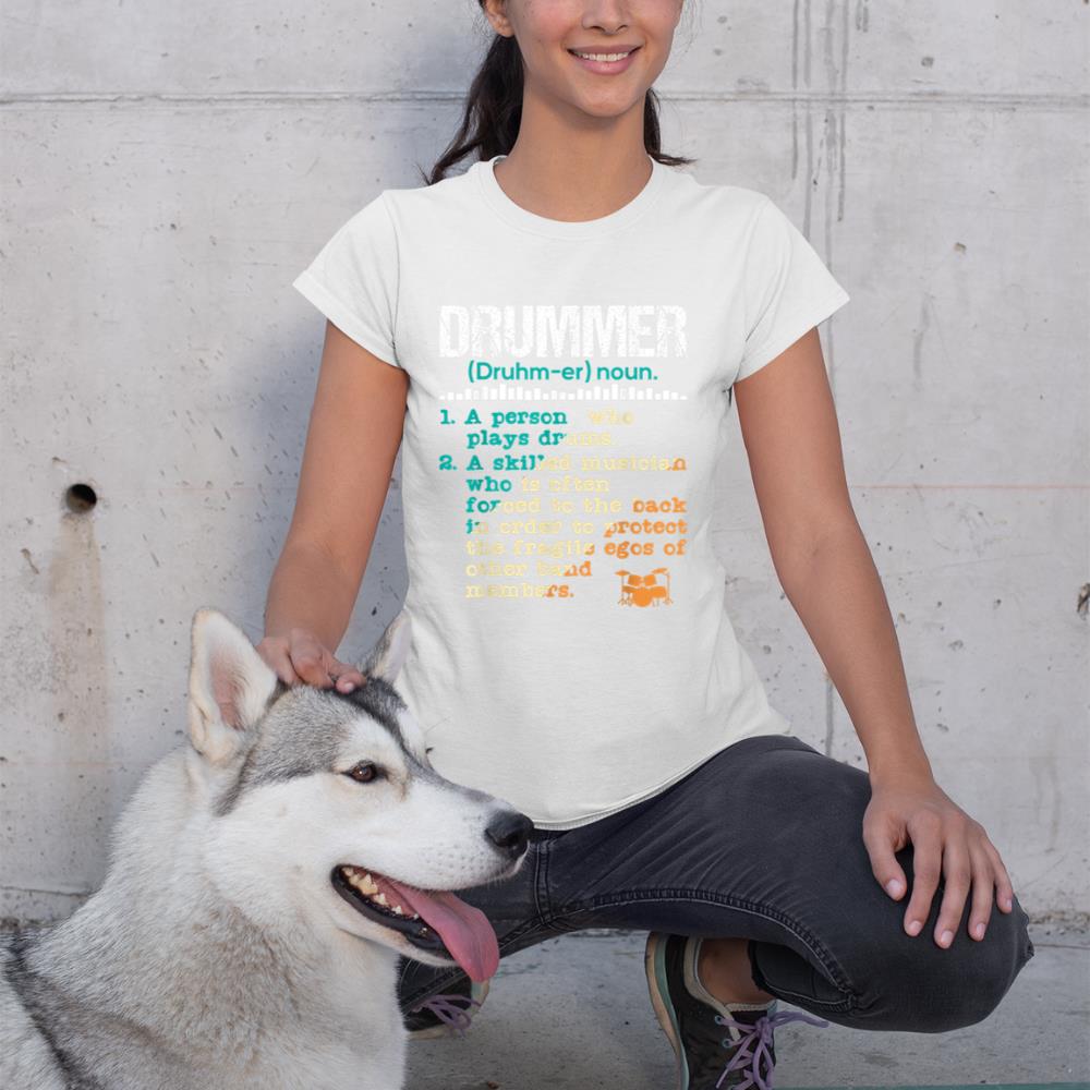 Drummer Definition - Funny Percussionist Drums Musician T-Shirt