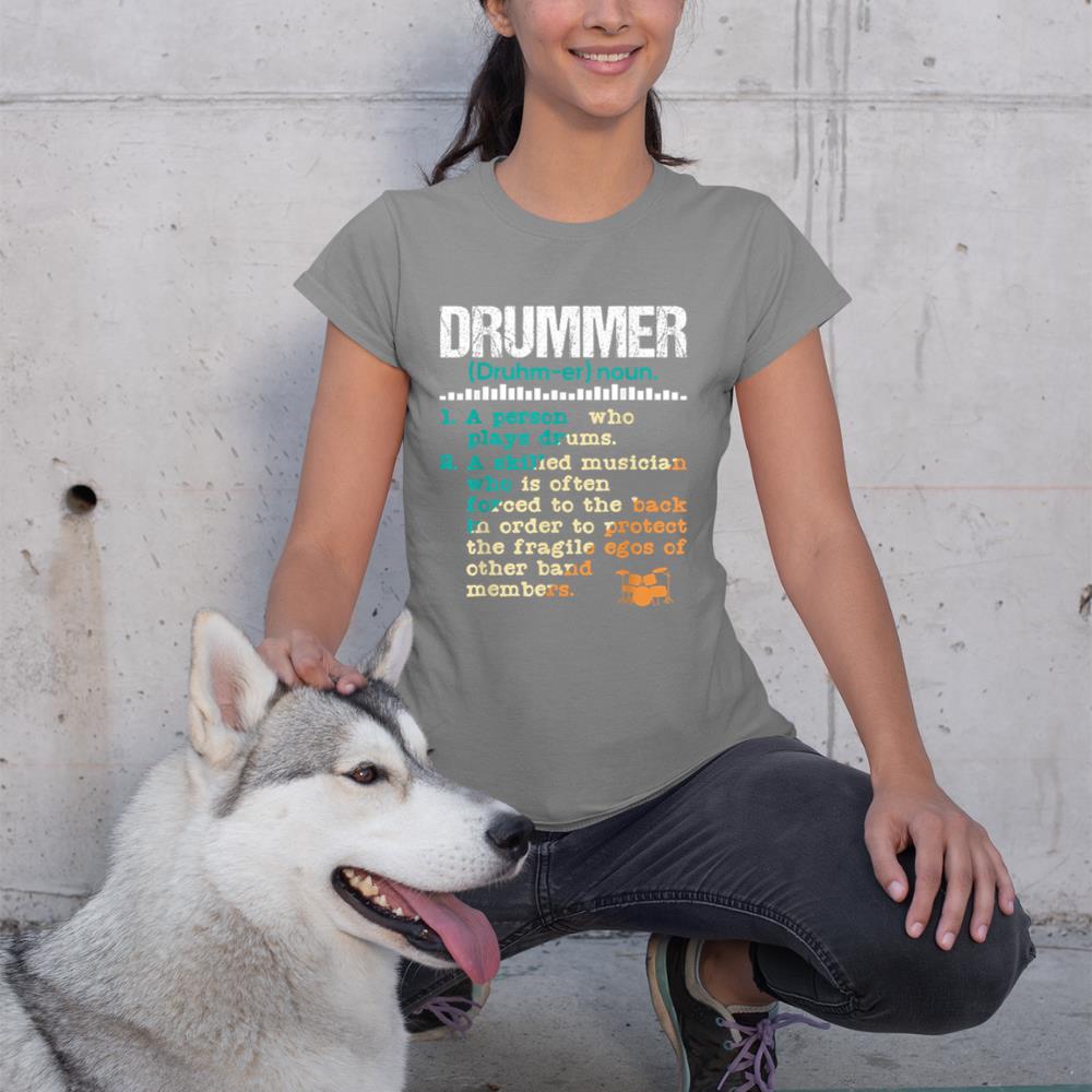 Drummer Definition - Funny Percussionist Drums Musician T-Shirt