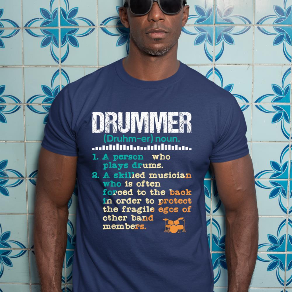 Drummer Definition - Funny Percussionist Drums Musician T-Shirt