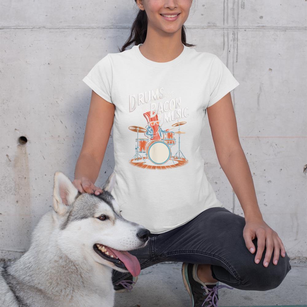 Drums Are The Bacon Of Music, Drumset Drumming Percussionist T-Shirt