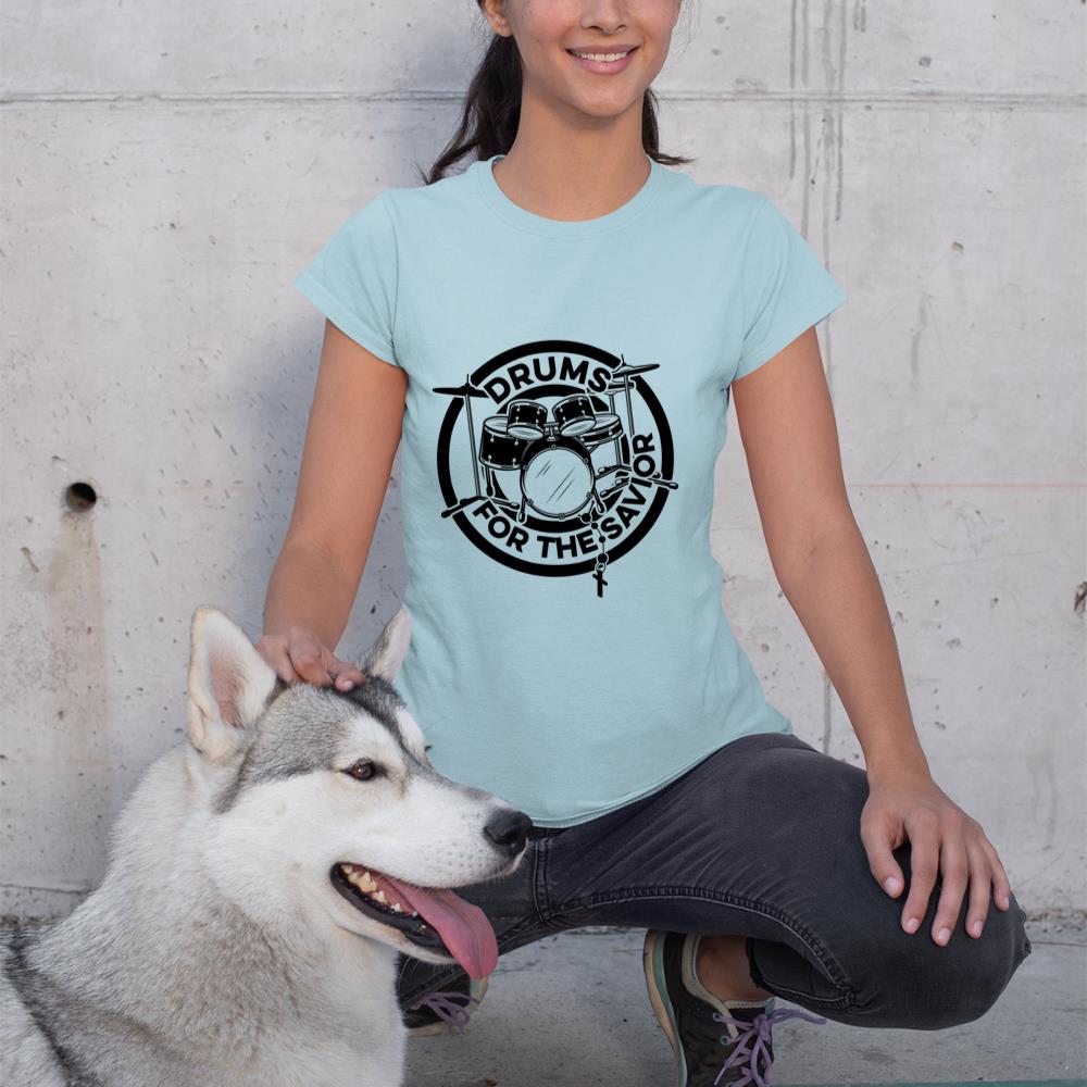Drums For The Savior Drums Player Music Lover Worship Long Sleeve T-Shirt