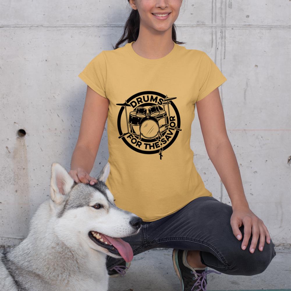 Drums For The Savior Drums Player Music Lover Worship Long Sleeve T-Shirt