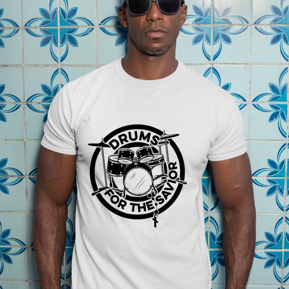 Drums For The Savior Drums Player Music Lover Worship Long Sleeve T-Shirt