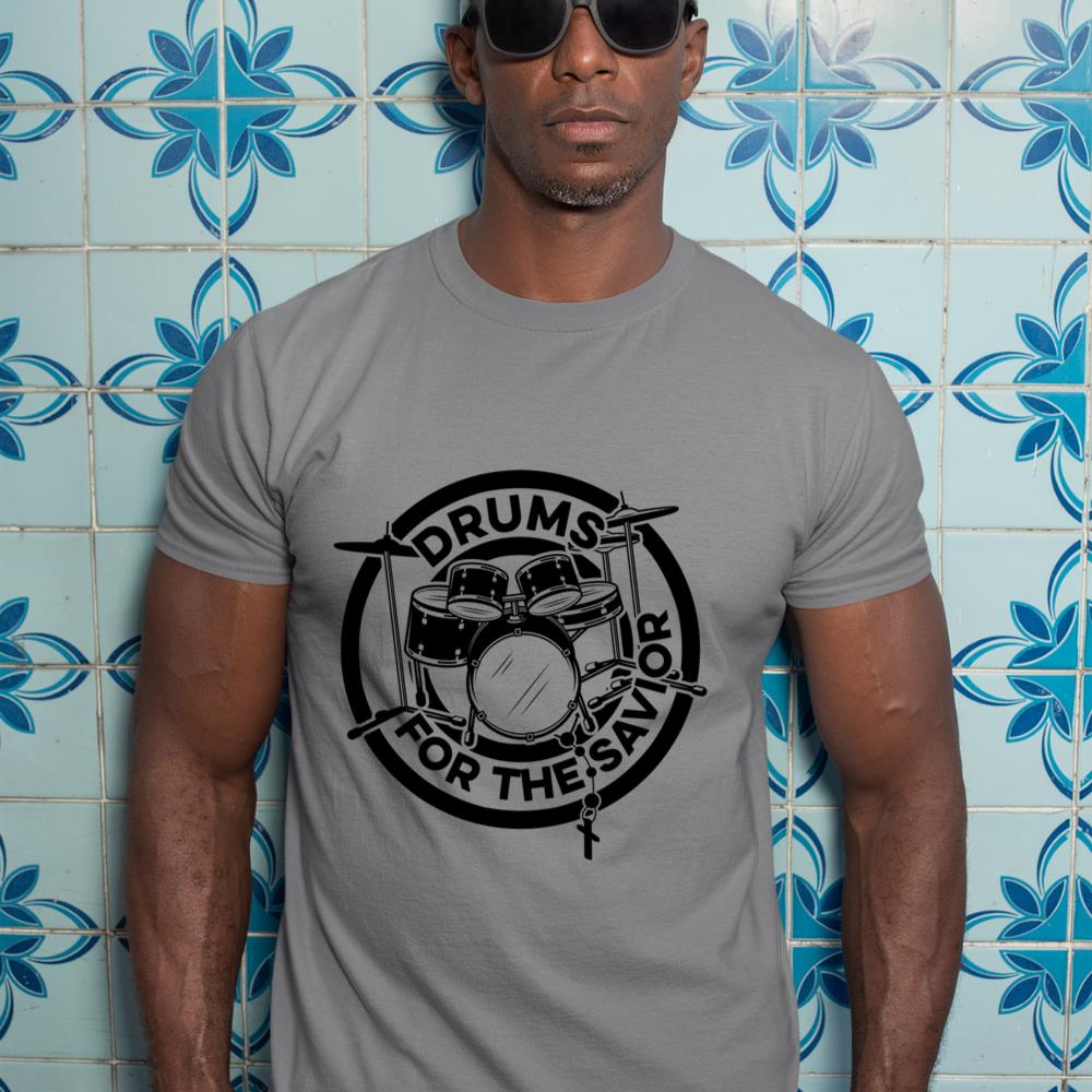 Drums For The Savior Drums Player Music Lover Worship Long Sleeve T-Shirt