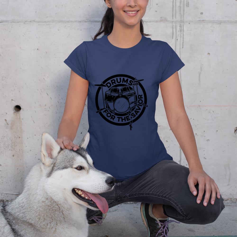Drums For The Savior Drums Player Music Lover Worship Long Sleeve T-Shirt