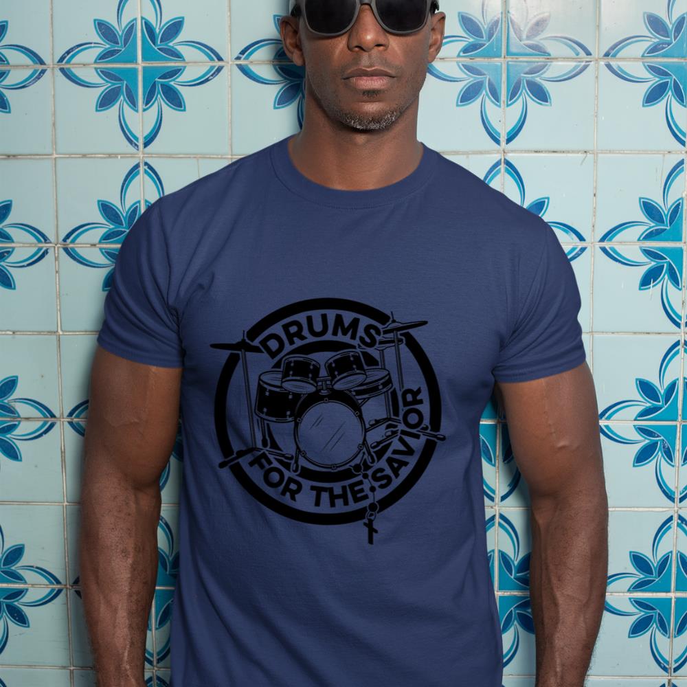 Drums For The Savior Drums Player Music Lover Worship Long Sleeve T-Shirt