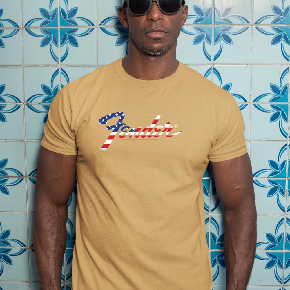 Fender American Flag Fill Logo T-Shirt
