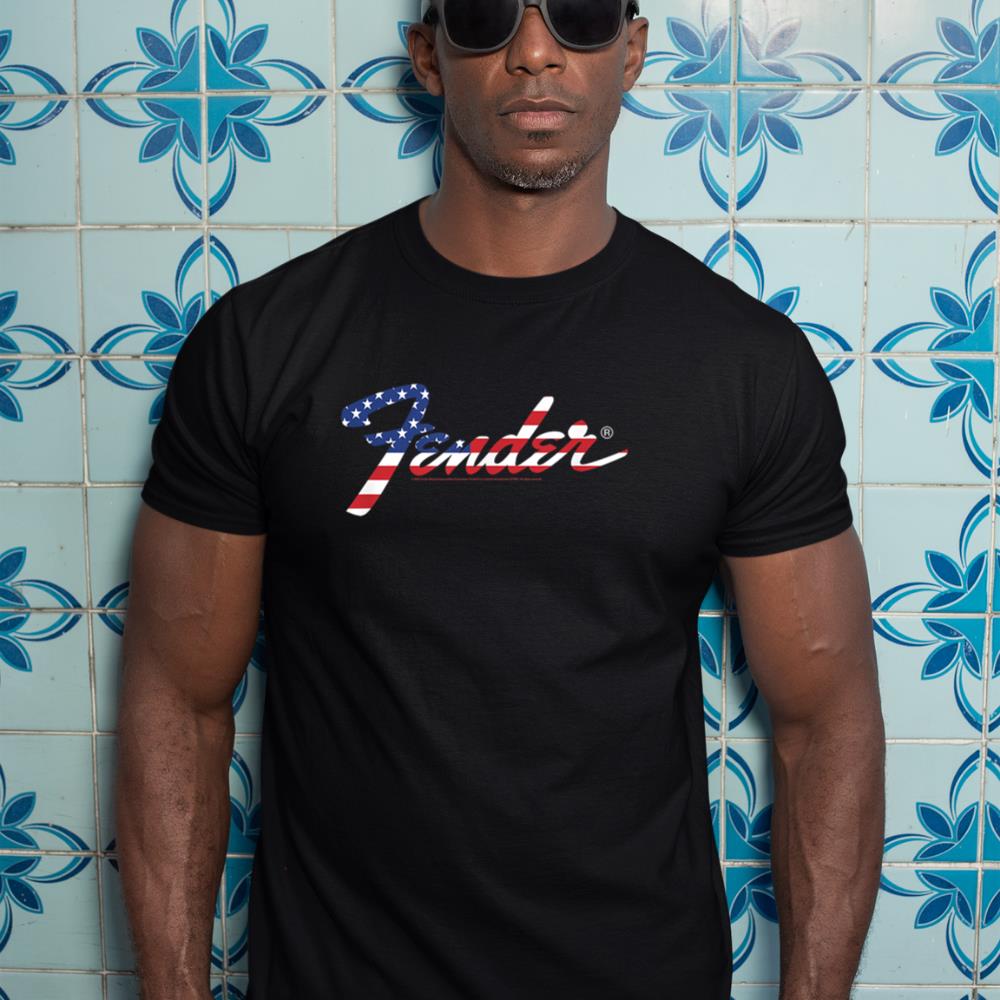 Fender American Flag Fill Logo T-Shirt