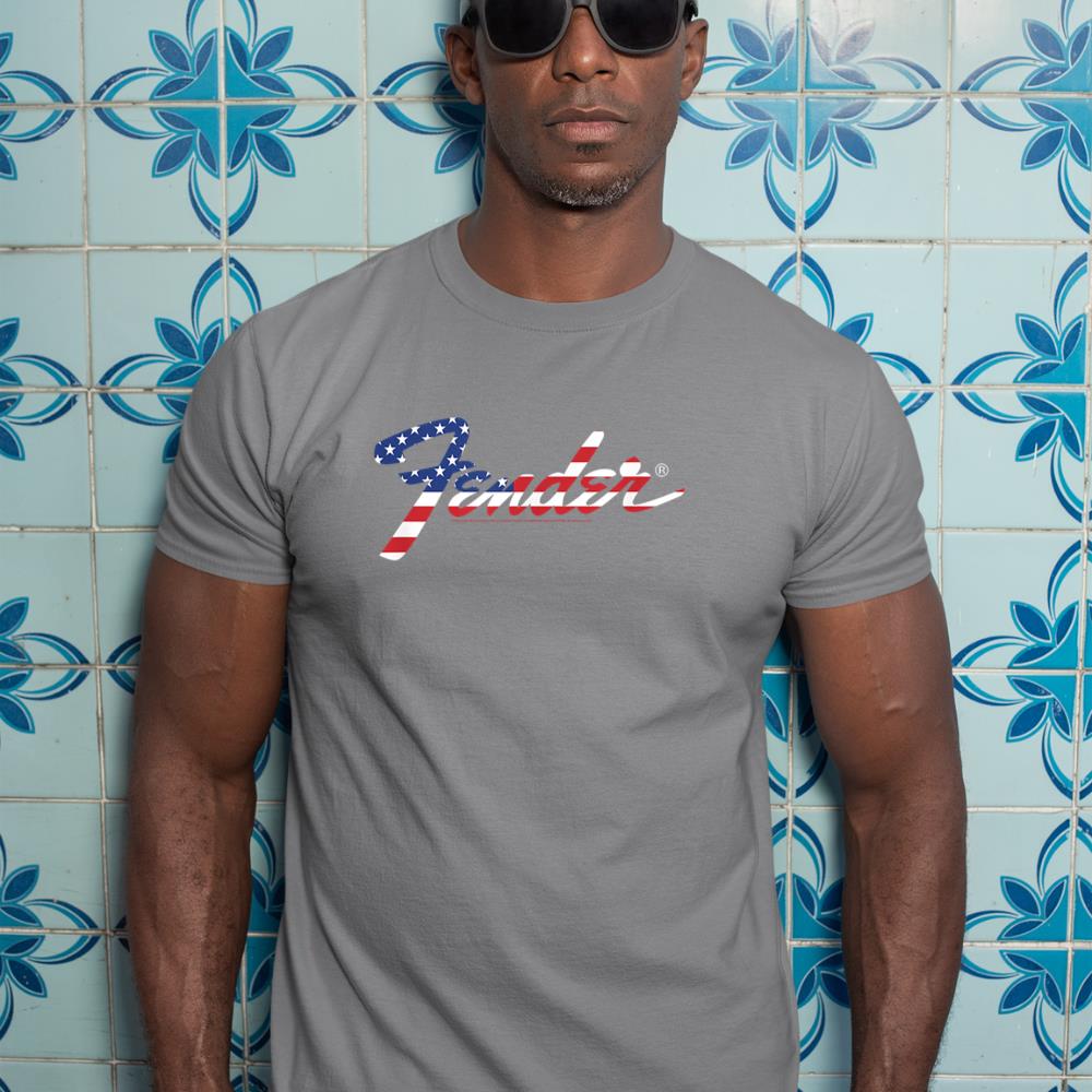 Fender American Flag Fill Logo T-Shirt