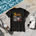 Fender Retro Vintage Guitar Checkered T-Shirt