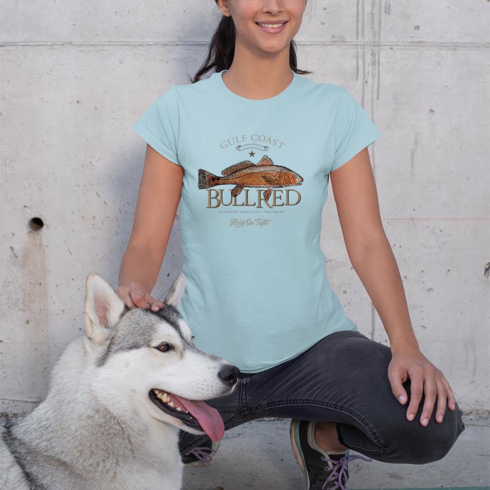 Fishing Gulf Red Drum Redfish Bull Red T-Shirt